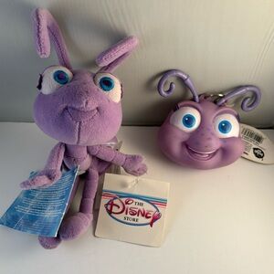 Lot 2 New Tags Disney Bugs Life Dot Plush 8 Inch Walt Disney Keepsake Coin Purse